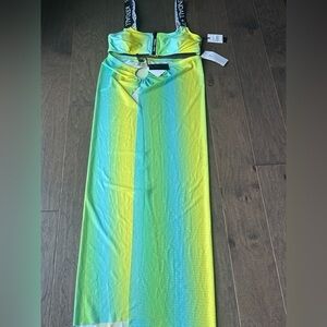 KENDALL AND KYLIE Swim Top and Cover Up. NWT. Medium